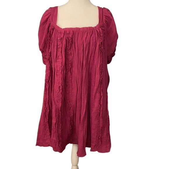 NWT Free People Angele Mini Dress S OB1310143 Dragonfruit Punch Pink SZ M - Picture 3 of 11